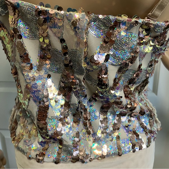 Zara | Sequin sparkly bodysuit - Picture 6 of 13